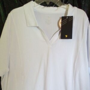NWT! TBY White Polo Shirt